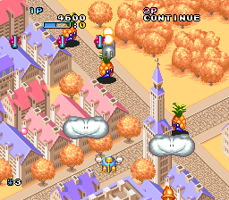 Pop'n TwinBee (Europe) In game screenshot